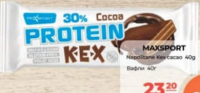 MAXSPORT Napolitană Kex cacao 40g