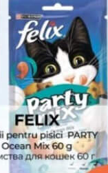 Felix Delicii pentru pisici PARTY Ocean Mix 60g