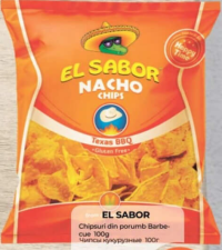 EL SABOR Nacho Chips Texas BBQ 100g