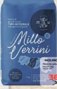 Molino Verrini Făină de grâu integrală Premium 1kg