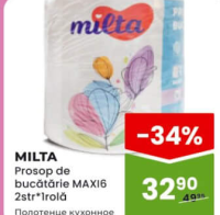 MILTA Prosop de bucătărie MAXI6 2str*1rolă