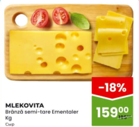 Mlekovita Brânză semi-tare Ementaler Kg