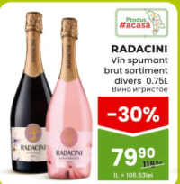 Radacini Vin spumant brut sortiment divers 0.75L