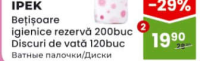Ipek Discuri de vată 120buc