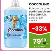 COCCOLINO Balsam de rufe sortiment divers 68spălări 1.7L