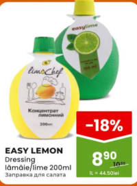 EASY LEMON Dressing lămâie/lime 200ml