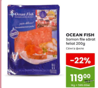 Ocean Fish Somon file sărat feliat 200g
