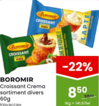 BOROMIR Croissant Crema sortiment divers 60g