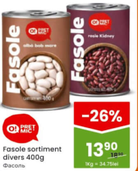 O! PRET MIC Fasole sortiment divers 400g