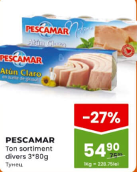 PESCAMAR Ton sortiment divers 3*80g