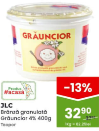 JLC Творог зернёный Grăuncior 4% 400г