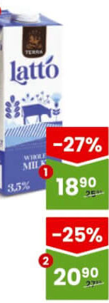 DURA TERRA Lapte UHT Latto 3.5% 1L