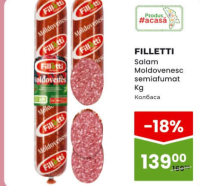 FILLETTI Salam Moldovenesc semiafumat Kg
