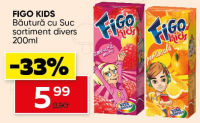 FIGO KIDS Băutură cu Suc sortiment divers 200ml