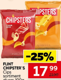 Flint Chipster's Chips sortiment divers 100g