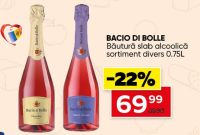 BACIO DI BOLLE Băutură slab alcoolică sortiment divers 0.75L