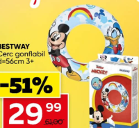 Bestway Cerc gonflabil d=56cm 3+
