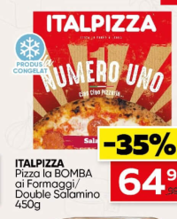Italpizza Pizza la BOMBA ai Formaggi/ Double Salamino 450g