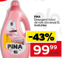 Pina Detergent lichid de rufe Universal 5L