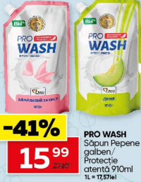 PRO WASH Săpun Pepene galben / Protecție atentă 910ml