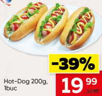 Hot-Dog 200g, 1buc