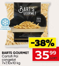 Barts Gourmet Cartofi Pai congelat 7x7, 10x10 kg