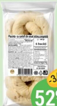 MILINA Plăcintă cu cartofi/varză cong. 6 buc*180g