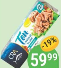ORA Ton mărunțit în ulei 3buc*160g