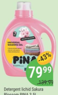 Detergent lichid Sakura Blossom PINA 3.5L