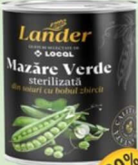 LANDER Mazăre conservată 425ml/252g
