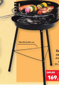 Grill Meister Grătar rotund diametru: 33 cm 1 buc