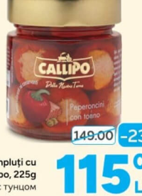 Callipo Ardei umpluți cu ton, 225g