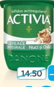 Activia Iaurt Cereale Integrale Nuci și Ovăz 125g