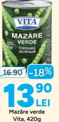 Vita Mazăre verde, 420g