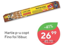 Fino Hârtie p-u copt foi 16buc