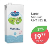 Savushkin Lapte UHT 1.5% 1L