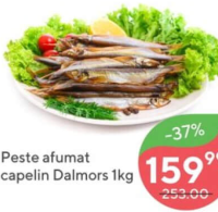 Dalmors Peste afumat capelin 1kg
