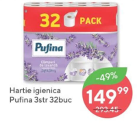 Pufina Hârtie igienică 3str 32buc