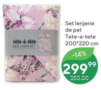 Tete-a-tete Set lenjerie de pat 200*220 cm