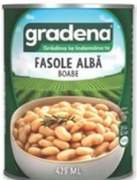 Gradena Fasole Alba Boabe 425ml