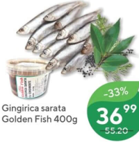 Gingirica sarata Golden Fish 400g