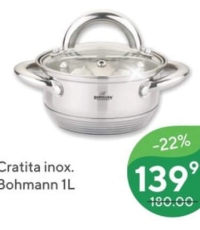 Bohmann Cratita inox 1L