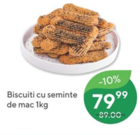Biscuiti cu seminte de mac 1kg