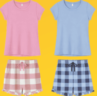 Pijama dame tricou/sorti