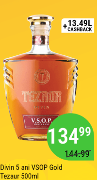Tezaur Divin 5 ani VSOP Gold 500ml