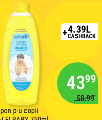 Sampon p-u copii AMALFI BABY 750ml