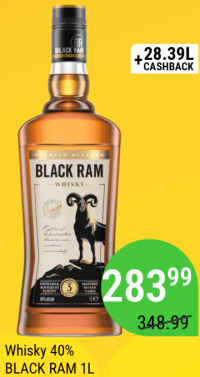 Black Ram Whisky 40% 1L