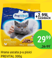 Hrana uscata p-u pisici PREVITAL 300g
