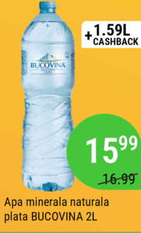 BUCOVINA Вода минеральная натуральная негазированная 2л