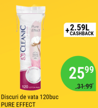 Discuri de vata 120buc PURE EFFECT